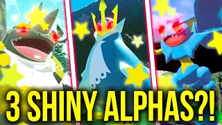 LIVE 3 SHINY ALPHAS EMPOLEON GLISCOR amp RHYPERIOR IN POKEMON LEGENDS ARCEUS No CharmOutbreak [upl. by Aitnom170]