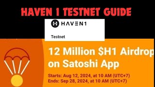 Haven 1 testnet guide  airdrop [upl. by Oiramrej118]