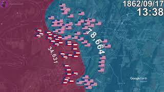 Battle of Antietam in 1 minute using Google Earth [upl. by Gibbons]