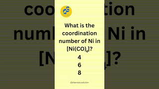 Coordination number  Inorganic Chemistry  Complexes  Ligands chemistry inorganicchemistry [upl. by Ahsatan329]