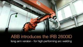 ABB Robotics  new Arc Welding robot with Integrated Dressing ID [upl. by Vokay878]