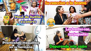 LE HICE BROMA A MI NIÑA Y SE LA CREYÓ🤣FUMOS A COMPRAR SUS UTILES ESCOLARES✏️ [upl. by Hawker]