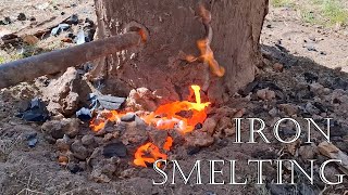 Historical iron smelting from hematite [upl. by Astrea96]