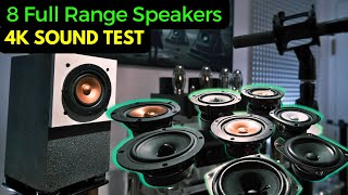 SUPERTEST  8 Diy Full Range Speakers That Will Blow Your Mind [upl. by Towne]