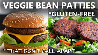 Delicious Veggie Burger Recipe  Homemade Veggie Burger  Black Bean Burger Patties  Food Impromptu [upl. by Grenier]