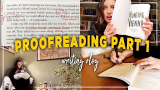 proofreading my book 📝 productive writing vlog 2024 [upl. by Ardnaiek31]