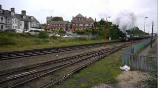 Tangmere Hauling The Weymouth Seaside Express Mainline Steam Special Aug 2012 [upl. by Redmond]