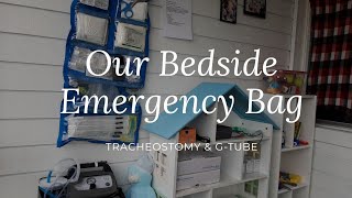 Bedside emergency tracheostomy bag  Emergency and essential equipment for trachkid [upl. by Leeban]