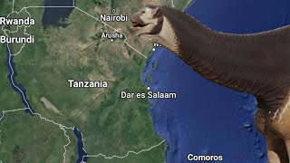 Prehistoric creatures all around the world S2  episode 17  Dinosaurs of Tanzania [upl. by Yromas]