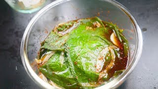 즉석 깻잎 장아찌 pickled perilla leaves [upl. by Stoddart]