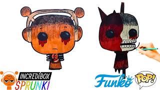 Como DIBUJAR a OREN y RADDY Funko Pop version HORROR de INCREDIBOX SPRUNKI [upl. by Isyak]