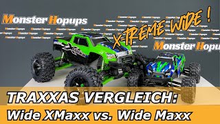 Vergleich TRAXXAS Wide XMaxx vs TRAXXAS Maxx [upl. by Sonstrom]