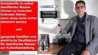 destilliertes Wasser herstellen für Kolloide [upl. by Abdel]