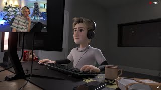 xQc Reacts to Cool Animation his Viewer Made [upl. by Shulock]