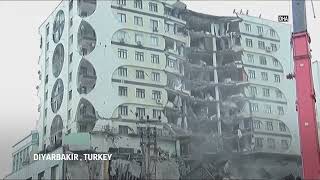 Buildings collapse after Turkey earthquake [upl. by Adiaros]