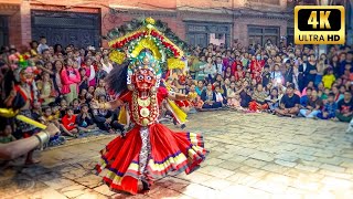 The Historical Mahakali Dance  Nagadesh Bhaktapur  Full Video  4K Ultra HD [upl. by Hsirahc]