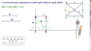 3 TÉGLALAP SZERKESZTÉSE – OLDAL ÉS ÁTLÓ ALAPJÁN 2 TÍPUS [upl. by Lovering524]