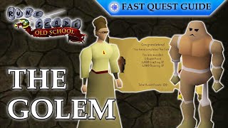 The Golem Quest  OSRS Quality Quick Guide 2024 [upl. by Eladnwahs]