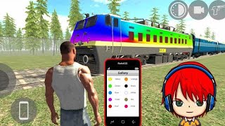 Train 🚂 VS Cars 🚩 Challenge Video Corton Video indianbike3d 😮 [upl. by Corina]