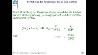 KLR Break even Analyse [upl. by Reifel]