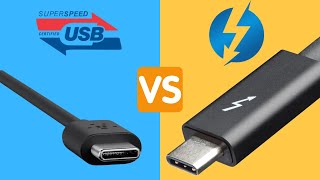 USBC vs Thunderbolt 4  The Differences Explained In Under 5 Minutes [upl. by Adnauqal]