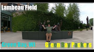 Doing the Legendary Tour at Lambeau Field greenbaypackers tours greenbay views football wi [upl. by Celinka]