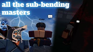 Where to find all the subbending masters  Avatar Rogue Benders [upl. by Yblocaj596]