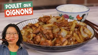 Poulet aux oignons🍗🧅Aussi bon que le bœuf aux oignons rapide simple à faire avec peu dingrédients [upl. by Gies]