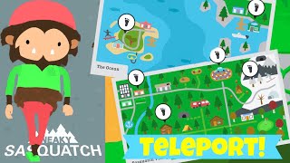 How To Unlock Every Teleportation Spot  Sneaky Sasquatch [upl. by Odrude]