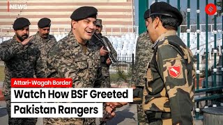 Punjab BSF amp Pakistan Rangers Exchange Sweets At AttariWagah Border On Republic Day [upl. by Lyris]