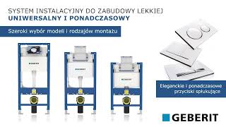 Stelaże podtynkowe i przyciski spłukujące Geberit [upl. by Eatnhoj]