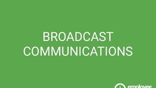 Broadcast Communications [upl. by Atnohs]