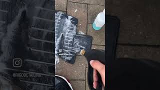 Scrubbing these floor mats detailing detailingworld car cars carsofinstagram detailinglife [upl. by Graehme]