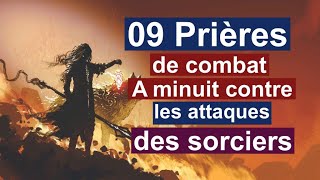 Prières de COMBAT spirituelle A Minuit contres attaques des SORCIERS  Versets biblique pour dormir [upl. by Enitsugua]