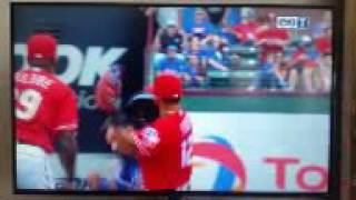 Rougned Odor hits Jose Bautista [upl. by Lael]