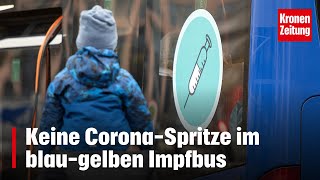 Keine CoronaSpritze im blaugelben Impfbus  kronetv NEWS [upl. by Anahc]