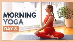 DAY 8 TRUST  10 min Morning Yoga Stretch – Flexible Body Yoga Challenge [upl. by Gnahc]