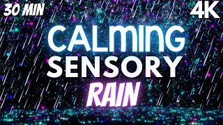 Sensory Videos for Autism Sensory Rain Particles Calm Down Tension Release [upl. by Sisak499]