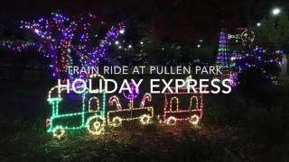 Train Ride at the annual Holiday Express at Pullen Park [upl. by Tomasine]