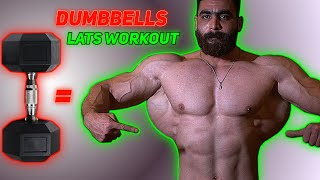 Lats Workout With Dumbbells  6 Exercise For VShape [upl. by Miehar]