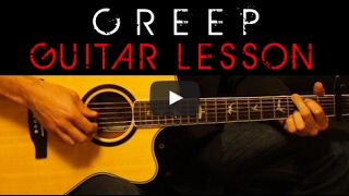 Radiohead  Creep Easy Acoustic Guitar Tutorial Lesson Cover  TabsChordsLyrics [upl. by Eirahs]