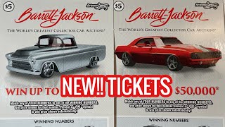 🟣👉NEW RELEASE 2X 5 BARRETT JACKSON AZ Lottery Scratcher Tickets👈🟣 [upl. by Nehttam]