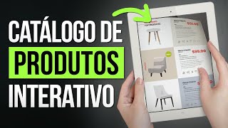 ✅ Como Criar um Catálogo de Produtos Digital e Interativo  Grátis e pelo Canva [upl. by Aisatan]