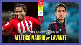 Atletico Madrid vs Levante  Liga F 202324 Matchday 16 Full Match [upl. by Farrington]