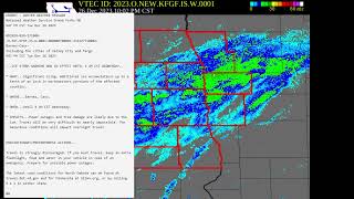 EAS Winter Storm Warning Extention For FargoMoorhead Area [upl. by Bertrando142]