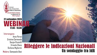 Rileggere le INDICAZIONI NAZIONALI  Un sondaggio tra IdR [upl. by Humble611]