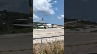 Condor A321  Skiathos aviation planes takeoff skiathos airbus [upl. by Narud]