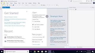 How to Save Close amp Open a Project in Visual Studio 2017 [upl. by Enrobyalc]