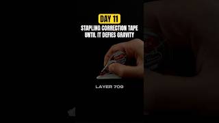 Day 11 of stapling correction tape correctiontape tippex challenge rockcleaning asmr asmrsound [upl. by Anaila]