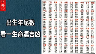 【生辰算命】出生年尾數，暴露你一生命運吉凶，看完我都驚呆了 [upl. by Fanechka37]